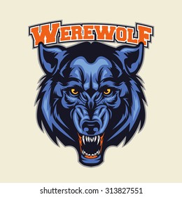 werewolf head mascot