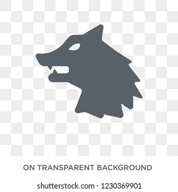 Werewolf icon. Trendy flat vector Werewolf icon on transparent background from Fairy Tale collection. 