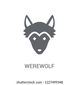 Werewolf icon. Trendy Werewolf logo concept on white background from Fairy Tale collection. Suitable for use on web apps, mobile apps and print media.