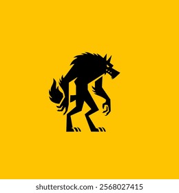 Werewolf logo design suitable for your project