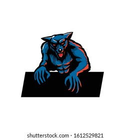 a werewolf logo mascot esport vector file