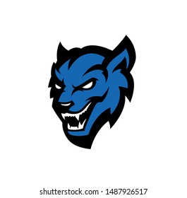 werewolf modern style vector mascot