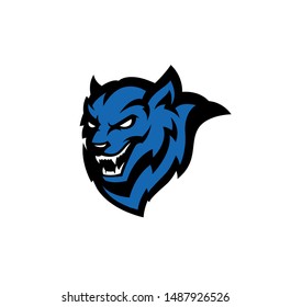 werewolf modern style vector mascot