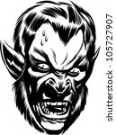 Werewolf Monster Head