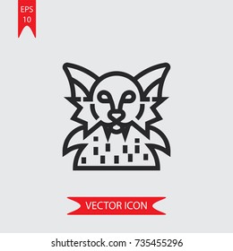 Werewolf vector icon, illustration symbol