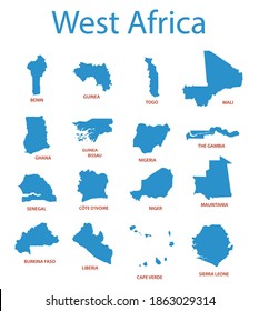 West Africa - Vector Maps Of Countries