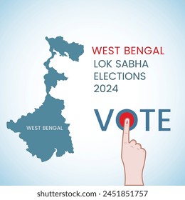 West Bengal Lok Sabha Elections India 2024 Creative Vector India Elections