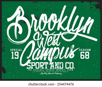 west campus  tee graphic