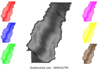 West Carroll County, Louisiana (U.S. County, United States Of America, USA, U.S., US) Map Vector Illustration, Scribble Sketch West Carroll Parish Map