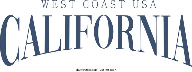 West coast california cali varsity wreaf LA cute college front typography slogan design sports Varsity College USA Trending Graphic Tee t-shirt logo slogan artwork typography tote badge emblem crest 