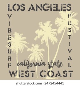 West Coast California Vector Design