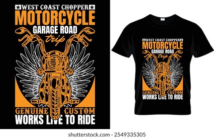  WEST COAST CHOPPER MOTORCYCLE GARAGE ROAD TRIP GENUINE CUSTOM WORKS LIVE TO RIDE 