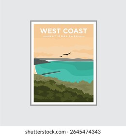 West Coast National Park Beautiful Scenery Poster