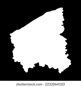 West Flanders Province map, Provinces of Belgium. Vector illustration.