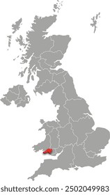 west glamoran map ADMINISTRATIVE DIVISIONS of UNITED KINGDOM 3d isometric map