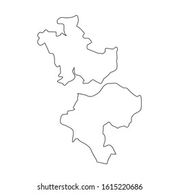 west greece region map in greece country