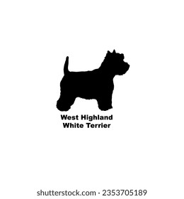 West Highland White Terrier Hunde Silhouette Hund Rassen Haustiere