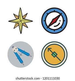 west icon set. vector set about compass and wind rose icons set.