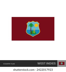 West Indies Flag vector illustration