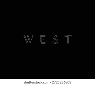 design de vetor de logotipo oeste para o seu 