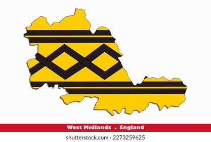 West Midlands County of England Flag