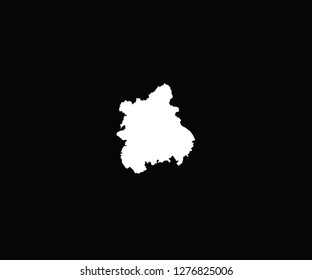 West Midlands outline map England region county