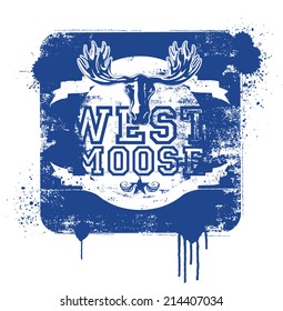 west moose vintage shield