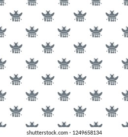 West pattern vector seamless repeat for any web design