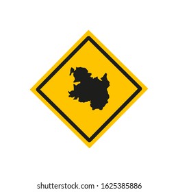 West region map in country of Ireland