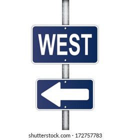 west road sign