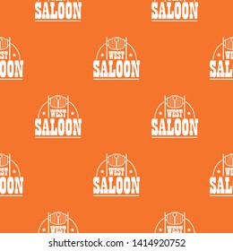 West saloon pattern vector orange for any web design best