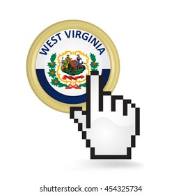 West Virginia Button Click