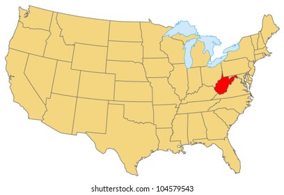 West Virginia Locate Map