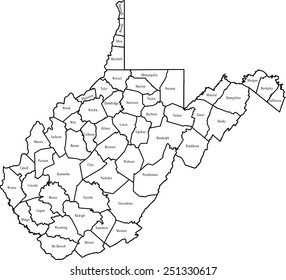 West Virginia Map