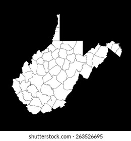 West Virginia map