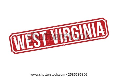 WEST VIRGINIA rubber stamp vector illustration on white background