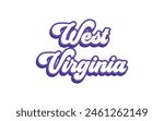 West Virginia typography design for tshirt hoodie baseball cap jacket and other uses vector