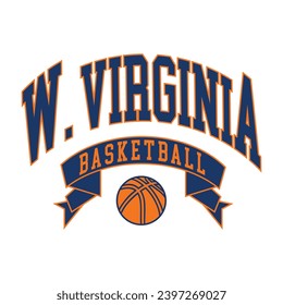 West Virginia typography design vector, usa state shirt design vector. Jersey design vector, T-shirt design for usa 