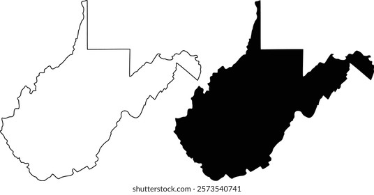 West Virginia U.S. icon design on white background