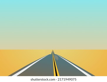 Western American Road Hot Desert Stock Vector (Royalty Free) 2171949075 ...