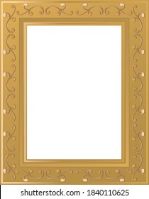 Western antique frame material golden