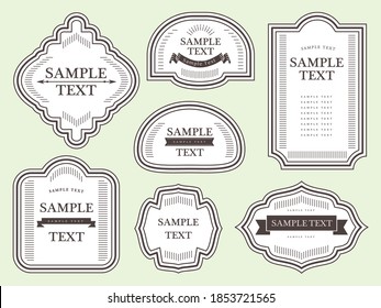 Western antique frame material set