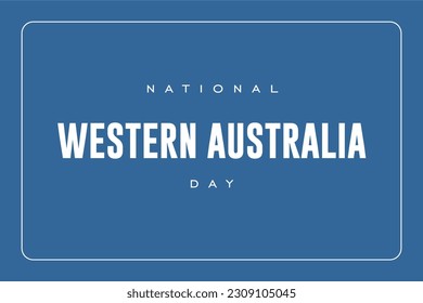 Western Australia day. background template Holiday concept