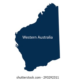 Western Australia Map Silhouette – Dark Blue Geographic Outline with Region Label for Educational and Editorial Use. A dark blue silhouette map of Western Australia with the region name centered within the shape. The clean and accurate geographic outline makes this vector design ideal for use in educational materials, editorial layouts, travel guides, regional infographics, and location-based presentations. Perfect for projects involving Australian geography, state-level data visualization, or cultural and administrative references. Suitable for both commercial and editorial use across print and digital platforms.