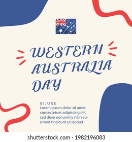 Western Australian Day design template