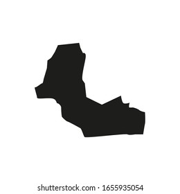western bahr el ghazal region map in south sudan country
