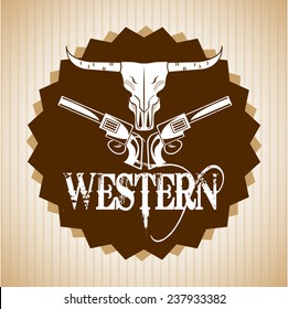western banner design