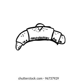 western bread food - vector illustration