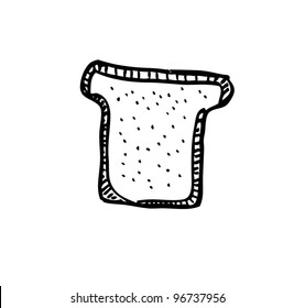 western bread food - vector illustration