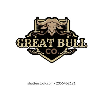 Design-Vorlage für Western Bull-Logos